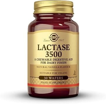 Solgar Lactase 3500 Wafers - Pack of 30 - Aids Dairy Digestion - Helps Break Down Sugar in Milk - Vegan and Kosher - Best Deal Finder