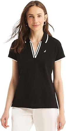 Nautica womens Nautica Sustainably Crafted Ocean Split-neck Polo Nautica Sustainably Crafted Ocean Split-Neck Polo on Amazon.ae - Price Tracker
