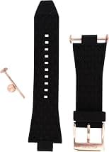 Michael Kors Watch for men, 28 mm, black silicone, original replacement strap for MK8184, black, Strap. - Best Deal Finder