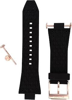 Michael Kors Watch for men, 28 mm, black silicone, original replacement strap for MK8184, black, Strap. - Amazon.ae Price Tracker