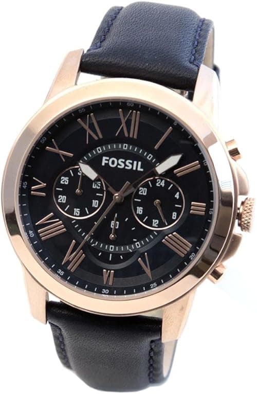 Fossil Grant Watch for Men - Analog Leather Band - FS4835. on Amazon.ae - Price Tracker