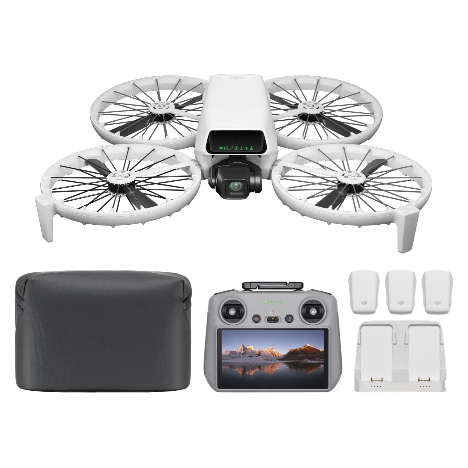 DJI Flip Fly More Combo With RC 2 Screen Remote Controller, 4K UHD Camera Drone for Adults, Palm Takeoff, 3 Batteries for 93-Min Flight Time, MOIAT Certified-UAE Version with Official Warranty Support on Amazon.ae - Price Tracker