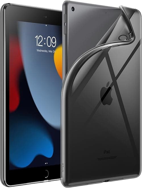 JETech Clear Case for iPad 9th/8th/7th Gen 10.2", Black | Soft TPU Transparent Design, Shockproof Slim Protection on Amazon.ae - Price Tracker