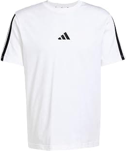 adidas Mens ESSENTIALS THREE STRIPES SINGLE JERSEY TEE T-Shirt (pack of 1) - Best Deal Finder