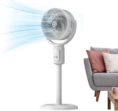 Vertical Fan, 5-Speed Wind Blower with Timer, Oscillating Type-C Rechargeable Adjustable Height Bedroom Tower Fan, for Beach Home Office Kitchen Dorm Living Room Apartment على Amazon.ae - متتبع الأسعار