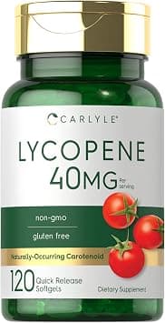Carlyle Lycopene 40mg | 120 Softgels | Naturally-Occurring Carotenoid | Non-GMO & Gluten Free Supplement | on Amazon.ae - Price Tracker