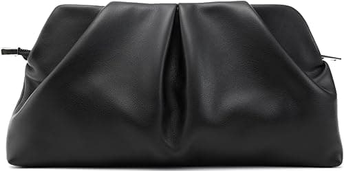 Women Clutch Bag Dressy Formal Handbag Pleated PU Clutch Purse Detachable Chain Crossbody Bag on Amazon.ae - Price Tracker