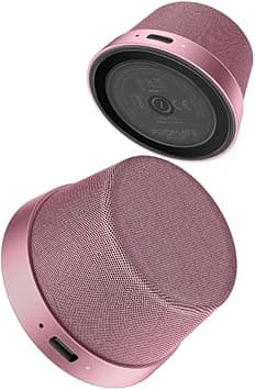 Promate Bluetooth Magnetic Base Speaker, 3W True Wireless Portable Speaker with HD Sound, 40mm Dynamic Drivers, Long-Lasting 12H Playtime, and Bluetooth V5.3 for iPhone 17,Galaxy S24,Punch Pink on Amazon.ae - Price Tracker