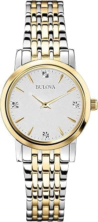 Bulova Classic Quartz Ladies Watch, Stainless Steel Diamond - Best Deal Finder