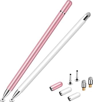 STYLUSHOME Stylus for iPad (2 Pcs), Magnetic Disc Universal Stylus Pens Touch Screens for Apple/iPhone/Ipad pro/Mini/Air/Android/Microsoft/Surface All Capacitive Touch Screens - White/Rose Gold on Amazon.ae - Price Tracker