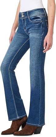 WallFlower Women's Junior Denim Luscious Curvy Bootcut Jean on Amazon.ae - Price Tracker