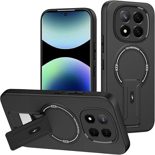Case Compatible with Redmi Note 15 Pro Plus 5G 2 in 1【TPU+PC】Camera Protection Magnetic Kickstand Bracket Shockproof Black on Amazon.ae - Price Tracker