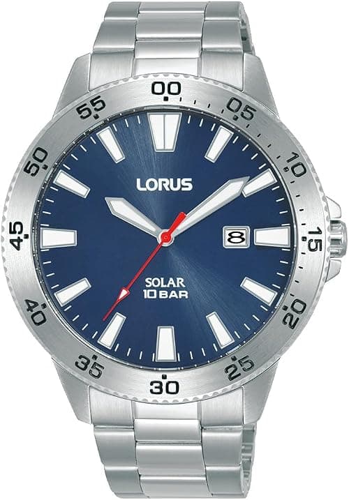 Lorus Solar sports blue dial stainless steel Bracelet watch for men RX341AX9 on Amazon.ae - Price Tracker