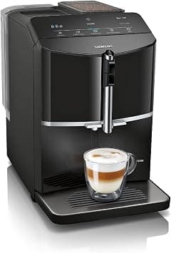 Siemens TF301G19 EQ300 Bean to Cup Fully Automatic Espresso coffee machine with milk frother, 4 coffee varieties, 3 coffee strengths, Black - Best Deal Finder