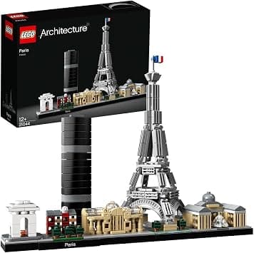 LEGO 21044 Architecture Paris Model Building Set for Adults with Eiffel Tower and The Louvre Model, Skyline Collection, Office Home Décor, Collectible Gift Idea for Women, Men, Her or Him - متتبع أسعار Amazon.sa