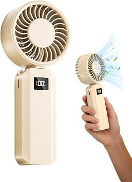 Portable Fan for Travel Foldable 6 Speeds Rechargeable Cooling Device on Amazon.ae - Price Tracker