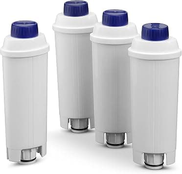 De'Longhi Coffee Machine Water Filter, Water Softening Filter, Coffee Machine Filter Replacement, Automatic Coffee Machines for Ecam Series, Pack of 4 Water Filters, DLSC321 - Best Deal Finder