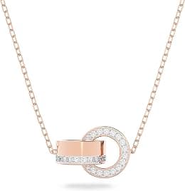 SWAROVSKI Hollow Collection Interloocking Loop Pendant Necklace - Best Deal Finder
