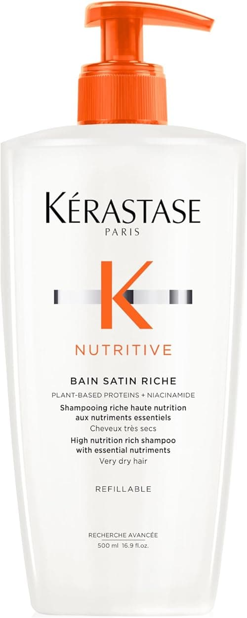 Kérastase Nutritive Bain Satin Riche Shampoo | Cleanses & Deeply Replenishes Moisture | With Plant-Based Proteins & Niacinamide | For Medium to Thick to Dry Hair on Amazon.ae - Price Tracker