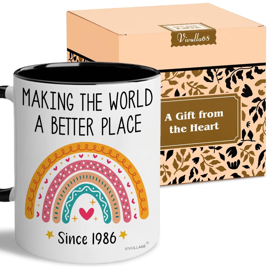 Vivulla68 40th Birthday Mug - Gifts for Women and Men Turning 40-1986 Fabulous Coffee Cup for Wife, Sister, Daughter, Friend - Fun Party Favors, Forty Years Old Bday Present for Her Him on Amazon.ae - Price Tracker