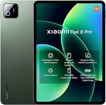 Xiaomi Pad 8 Pro Tablet 12+512GB, Snapdragon 8 Elite Mobile Platform, PC-level Productivity Experience, 3.2K 144Hz Crystal-clear Display, Green-UAE Type Approved on Amazon.ae - Price Tracker