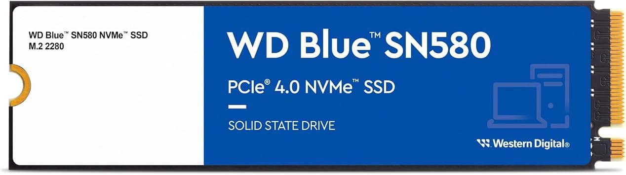 Western Digital 1TB WD Blue SN580 NVMe Internal Solid State Drive SSD - Gen4 x4 PCIe 16Gb/s, M.2 2280, Up to 4,150 MB/s - WDS100T3B0E on Amazon.ae - Price Tracker