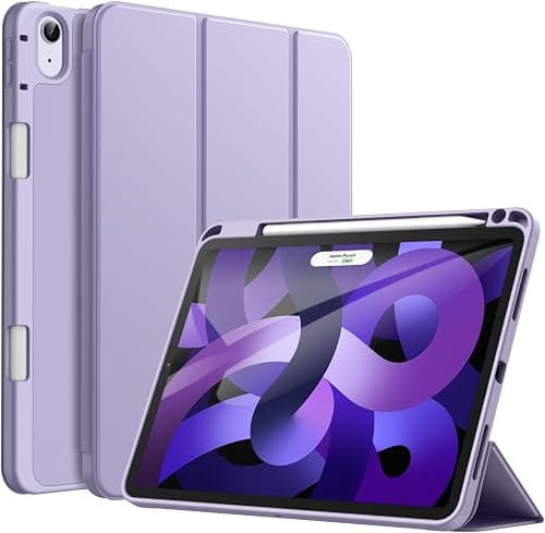 JETech Case for iPad Air 11" M4/M3/M2 & iPad Air 5/4 10.9", Lilac | Cover for iPad Air 11" (2026-2024) & Air 5/4 10.9" (2022/2020), Soft TPU, Pencil Holder, Tri-Fold Stand, Auto Wake على Amazon.ae - متتبع الأسعار
