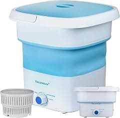 INGUNAR Portable Washer Washing Machine Small Washing Machine Protable Foldable Laundry Washer Machine Safe water & Save Energy Mini Travel Laundry for Apartments, Dorm, Camping, RV(Blue) - Amazon.ae Price Tracker