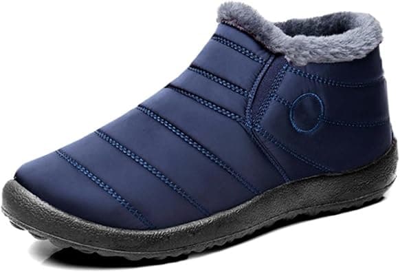snow boots for women winter snow boots memory foam snow boots couples snow boots waterproof, blue, Women-US-8.5 على Amazon.ae - متتبع الأسعار