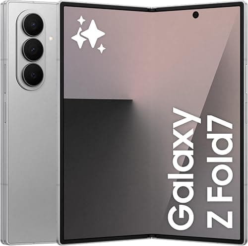 Samsung Galaxy Z Fold7, AI Phone, Silver Shadow, 512GB Storage, 12GB Memory, Large Screen, 200MP Camera, 3nm Processor, 4400mAh Battery (UAE Version) على Amazon.ae - متتبع الأسعار