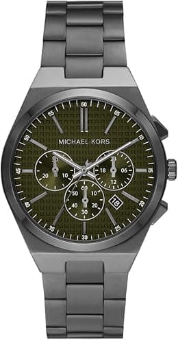 Michael Kors Runway Dual Time Black Stainless Steel Watch style MK9110 - Best Deal Finder