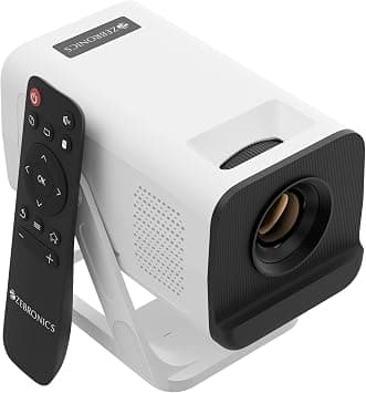 Zebronics Android Smart LED Projector, 4K UHD Support, 4000 Lumens, 100" Screen Size, 240° Tiltable, Auto Keystone, OTT Apps (Netflix, Prime), Miracast, WiFi, BT v5.4, HDMI, USB (Pixaplay 35) on Amazon.ae - Price Tracker