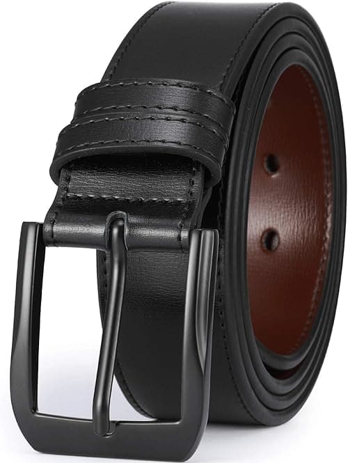beltox fine Men’s Casual Leather Jeans Belts 1 1/2” Wide 4MM Thick Alloy Prong Buckle Work Dress Belt for Men on Amazon.ae - Price Tracker
