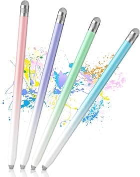 Excefore Stylus Pens for Touch Screens, 4 Pcs Stylus Pen for iPad with Precision Double Fiber Tips, Compatible with Apple iPad/iPhone/Android/Tablets and Other Capacitive Touch Screen على Amazon.ae - متتبع الأسعار