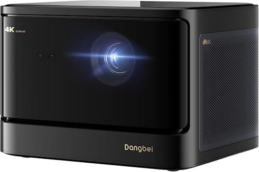 Dangbei DBOX02 Laser Projector 4K GTV, 2450 ISO Lumens, Netflix Officially Licensed, Blu-ray 3D, Home Theater Projector with WiFi and Bluetooth, HDR10+, 200-inch Picture, 2x12W DTS:, Dolby Audio على Amazon.ae - متتبع الأسعار