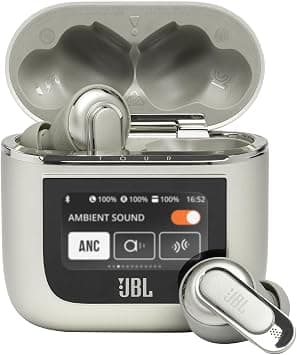 JBL Tour Pro 2 True Wireless Noise Cancelling Earbuds, Smart Case, Smart Ambient, 6-Mic Technology, Immersive Legendary Sound, Sound Amplification, Bluetooth 5.3, LE Audio - Champagne, JBLTOURPRO2CPG على Amazon.ae - متتبع الأسعار