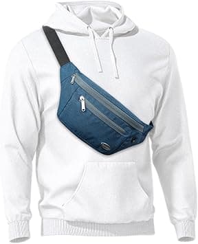 Entchin Fanny Pack for Women Men,Crossbody Belt Bag with 4-Zipper Pockets,Adjustable Waist Bag Pack,One of the Most Popular Travel Essential Gifts for Walking,Traveling,Cycling and Shopping, Blue, on Amazon.ae - Price Tracker