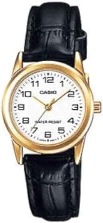 Casio Watch for Women by Casio, Analog, Leather, Black, LTP-V001GL-7B on Amazon.ae - Price Tracker