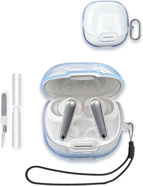 Case Cover for Soundcore Liberty 4 NC Earbuds,WUNIAK Clear Soft TPU Protective Cover with Keychain and Cleaner Kit for Women Men Shockproof Skin for soundcore Liberty4NC,Clear على Amazon.ae - متتبع الأسعار