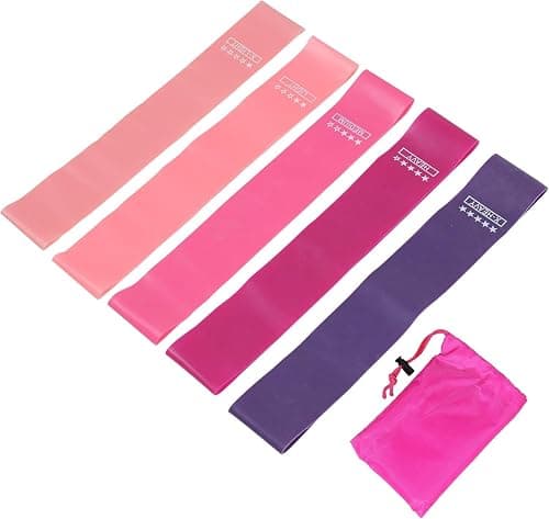 LeikeFitness Resistance Bands Set - Elastic Stretch Exercise Loop Bands for Workout, Physical Therapy, and Booty Legs - 5 Bands on Amazon - Best Deal Finder