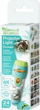 Avenir Natural Creation Dinosaur Projector Light for Kids - 24 Scenes with 4K Film Quality, Adjustable Focus Flashlight Projector, Educational Dino Toy & Bedtime Story Light with Disc Storage Case on Amazon.ae - Price Tracker