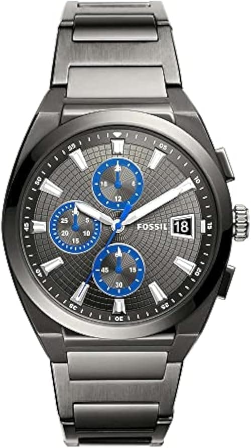 Fossil Everett Chronograph Mens Watch Fs5830, Gunmetal on Amazon.ae - Price Tracker