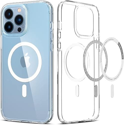 Spigen Ultra Hybrid Mag (MagFit) Case Compatible with MagSafe, Designed for iPhone 13 Pro Max (2020) - White on Amazon.ae - Price Tracker