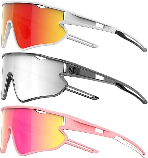 Sport Sunglasses Men Polarized Mens Sunglasses Sport Sun Glasses for Cycling Golf Driving Fishing 3packs on Amazon.ae - Price Tracker