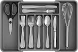 8 Cutlery Drawer Organiser - Expandable Kitchen Drawer Organiser, Adjustable Cutlery Tray, Utensil Drawer Tidy Organiser for Forks, Knives, Multipurpose Divider - Best Deal Finder