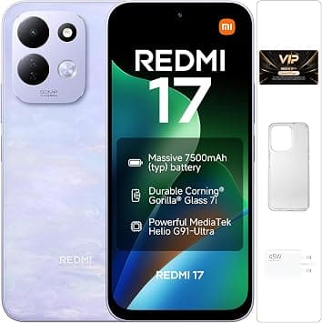 REDMI 17 Smartphone Lotus Purple 4+128GB,Massive 7500mAh (typ) battery على Amazon.ae - متتبع الأسعار