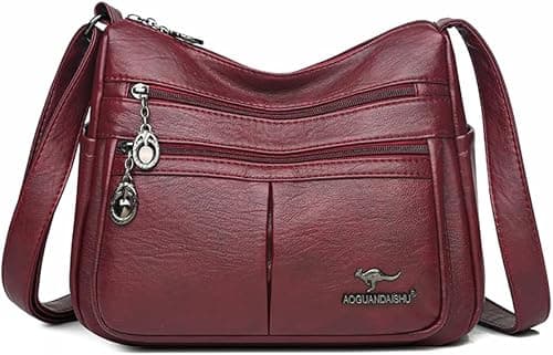 2023 Trend Women's Soft Brand Leather Shoulder Bags Multi-Layer Classic Crossbody Bag Luxury Designer Handbag Purse on Amazon.ae - Price Tracker