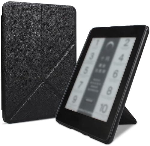 Compatible with 7-inch Kindle Paperwhite 12th Gen Case Cover Lightweight Shell Foldable Cover with Auto Wake/Sleep & Multi-Viewing Angles Protection Shell for Paperwhite e-Reader 2024 (Black, 7-Inch) on Amazon.ae - Price Tracker