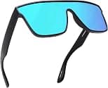 GLINDAR Oversized Square Polarized Sunglasses for Men Women, One Piece Recycled Shield Shades UV400 Protection - Best Deal Finder