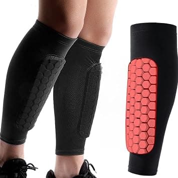 Aowin 1 Pair Shin Guards Pad,Football Shin Pads for Kids Youth Adult,Lightweight Shin Guards Sleeves,Shin Defender with Honeycomb Compression Sleeve for Outdoor Sports,Reduce Shocks & Injuries على Amazon.ae - متتبع الأسعار